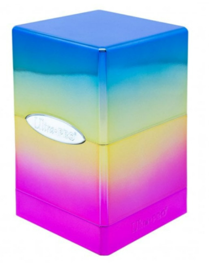 (image for) Ultra Pro Satin Tower Deck Box Hi-Gloss Rainbow